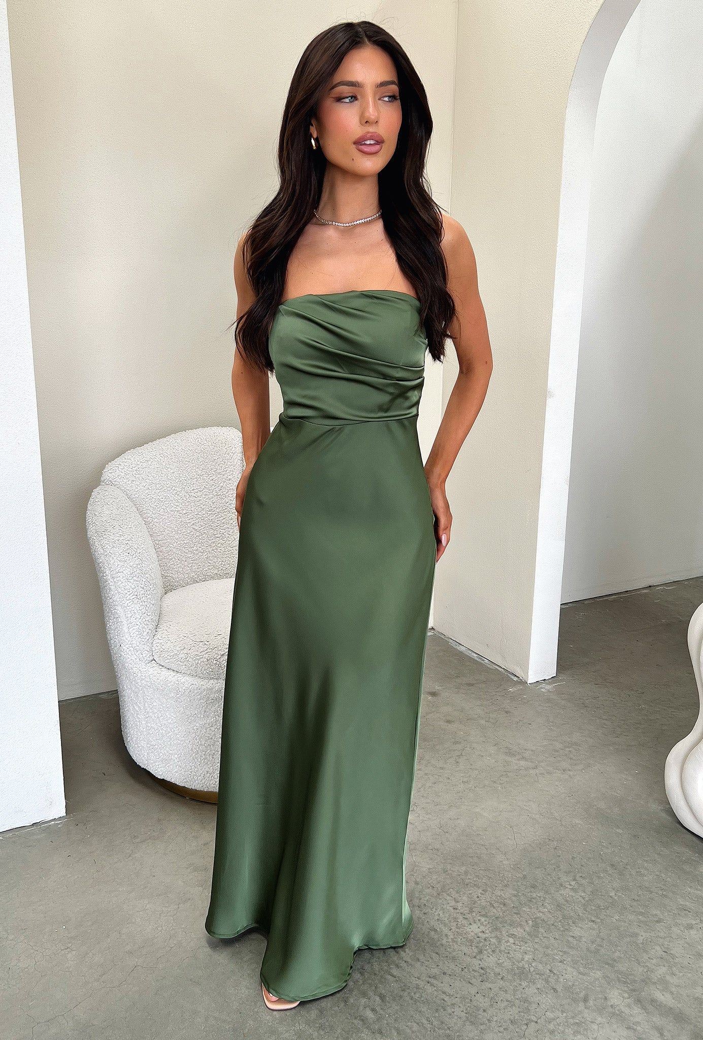 Elio Dress - Olive Green Women's Casual Summer Dress | Perfect for Beach, Vacation & Everyday Wear