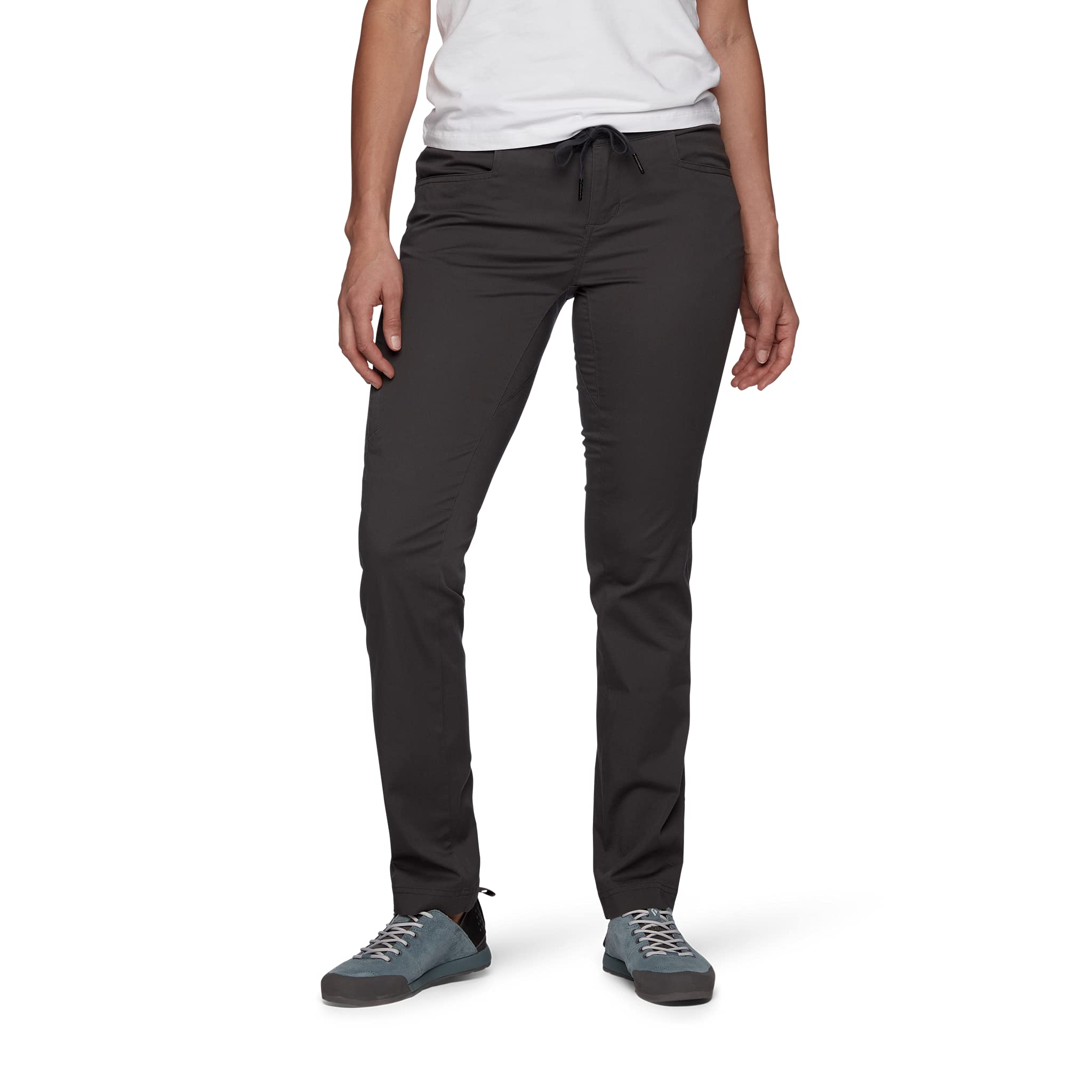 BLACK DIAMOND Equipment W Credo Pants - Anthracite - Size 4 | Women's Hiking & Climbing Pants for Outdoor Adventures