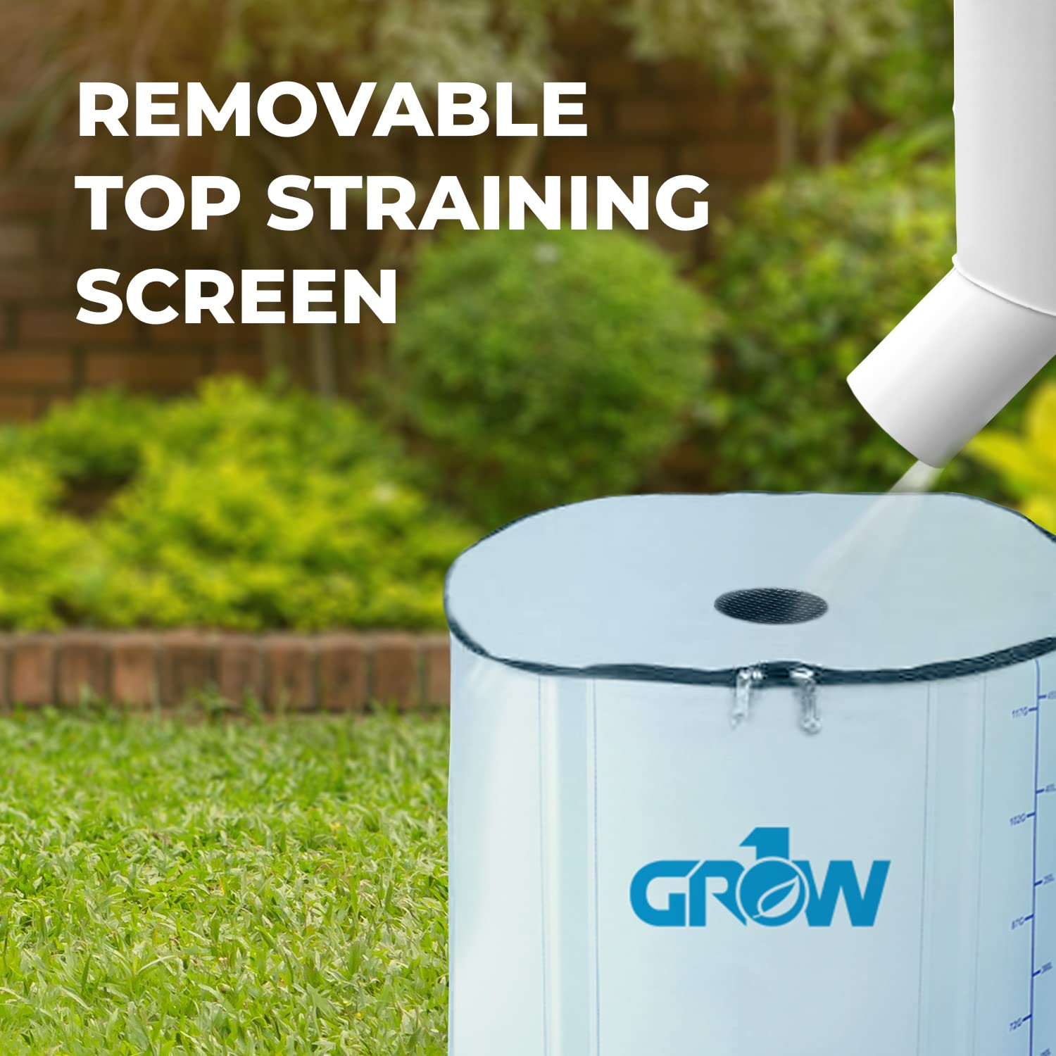 GROW1 265 Gallon Collapsible Water Storage Tank - Portable Reservoir Barrel for Garden, Greenhouse & Outdoor Plants | Ideal for Gardening, Irrigation & Emergency Water Storage