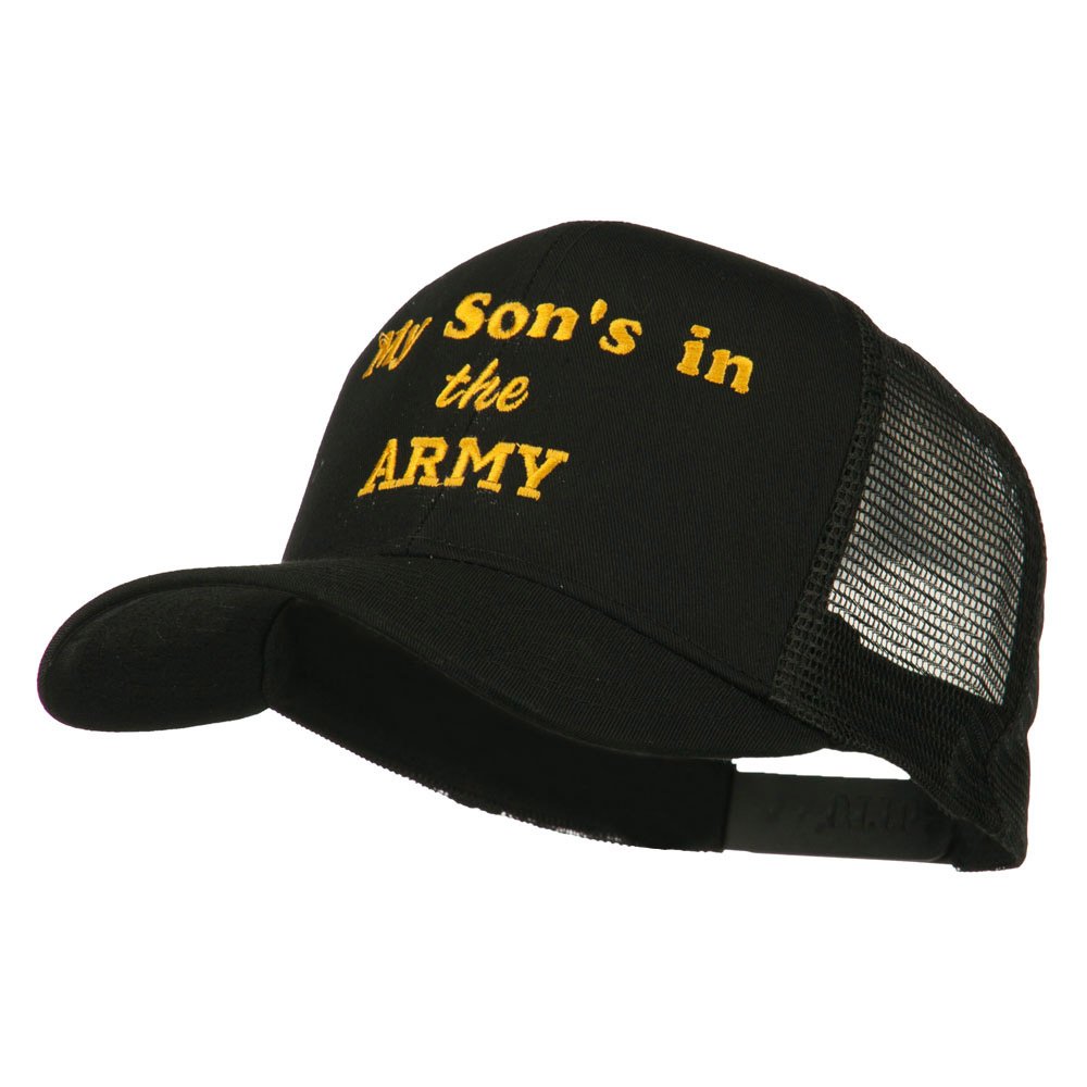My Son is in The Army Embroidered Mesh Cap - Patriotic Military Dad Hat for Proud Parents - Perfect for Veterans Day, Army Appreciation & Military Support Events