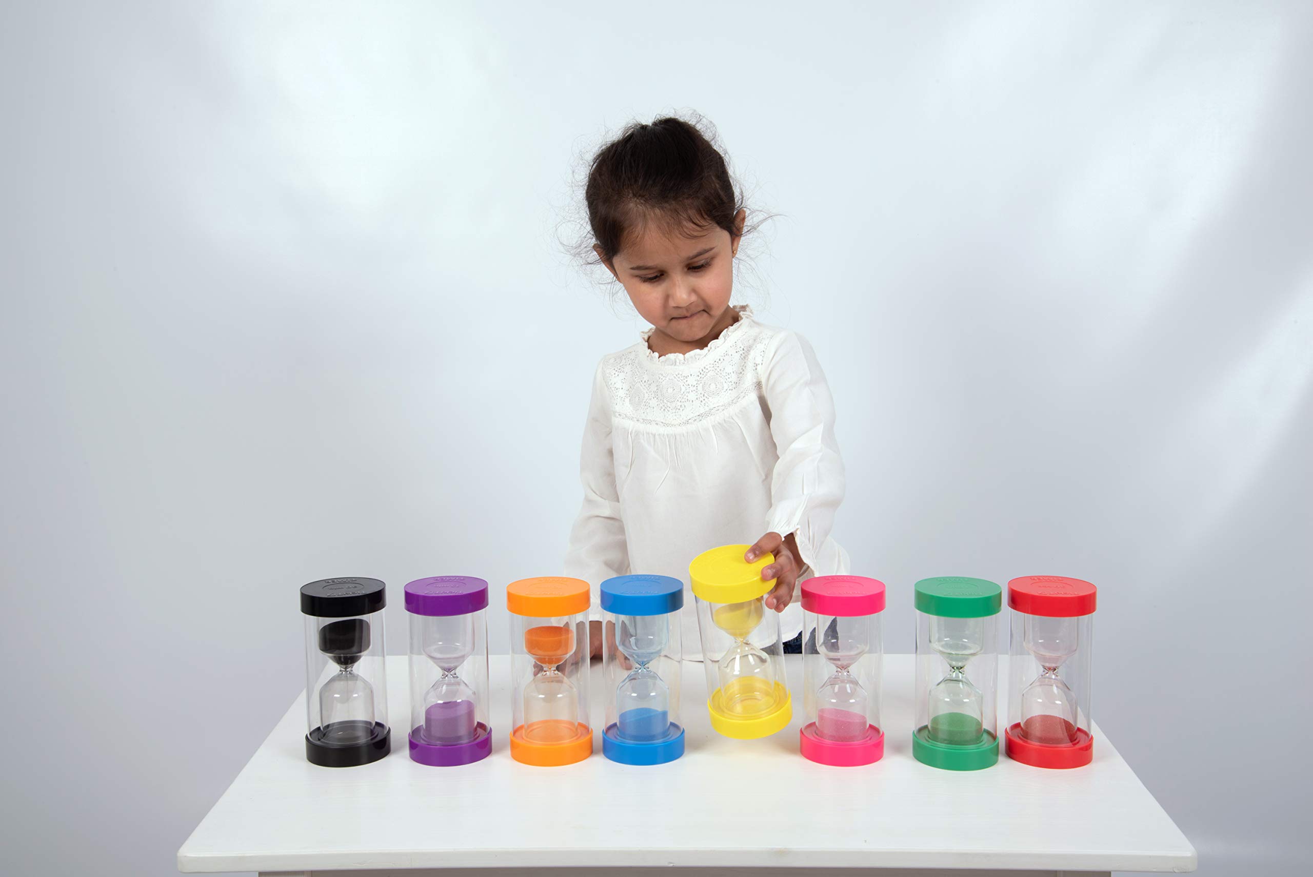TickiT 92117 5-Minute Blue ColourBright Sand Timer - Visual Timer for Kids Classroom, Sensory Play & Time Management Activities