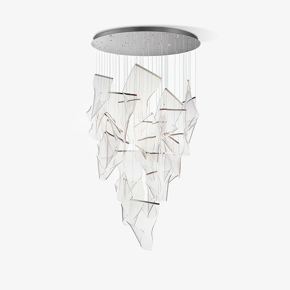 Modern Acrylic LED Chandelier - Energy Efficient Crystal Ceiling Light Fixture for Dining Room, Bedroom & Living Room Decor