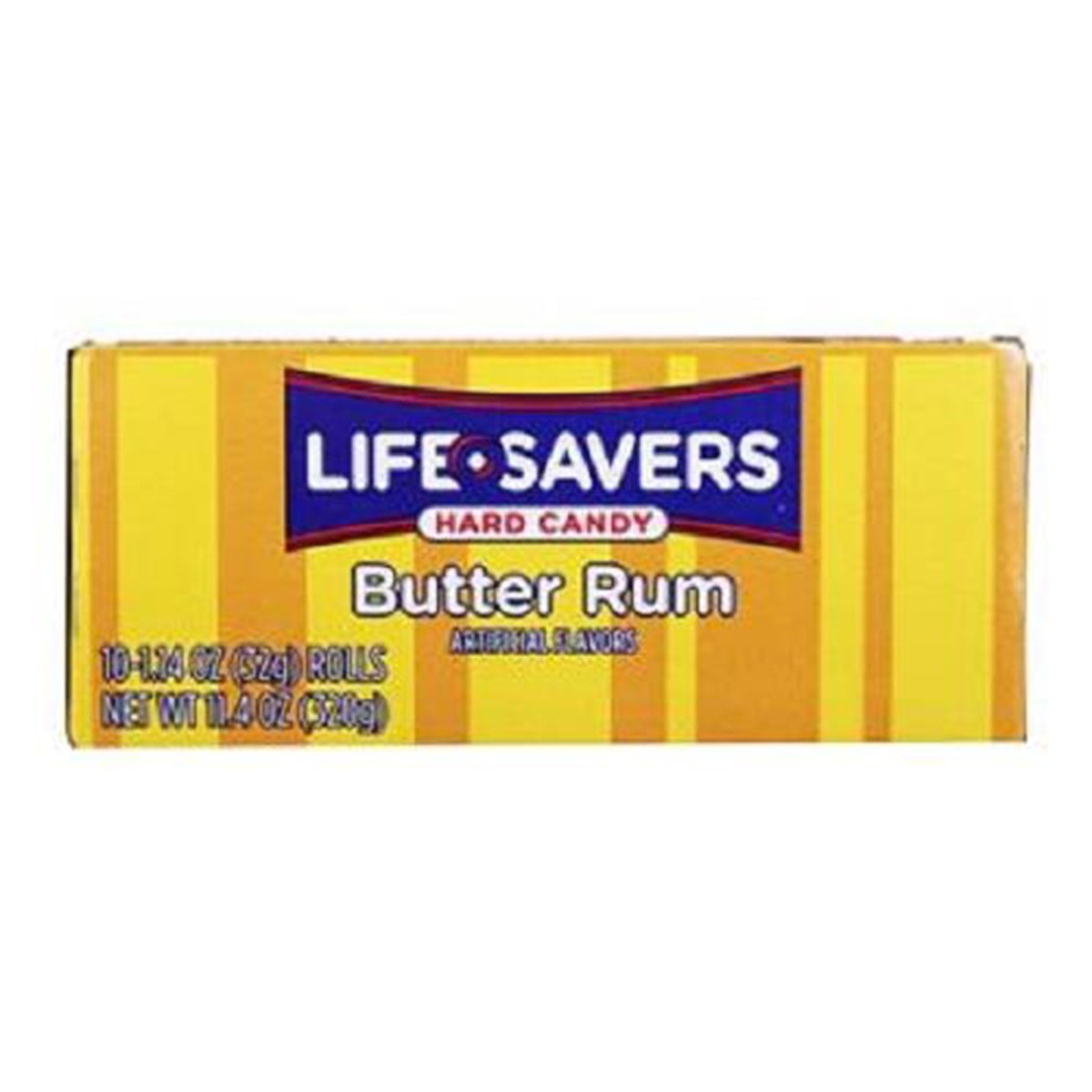 Butter Rum Lifesavers Mints - 20 Count Roll (2.28 oz) | Classic Hard Candy for Office, Travel & Fresh Breath | Bulk Pack for Parties & Gifts
