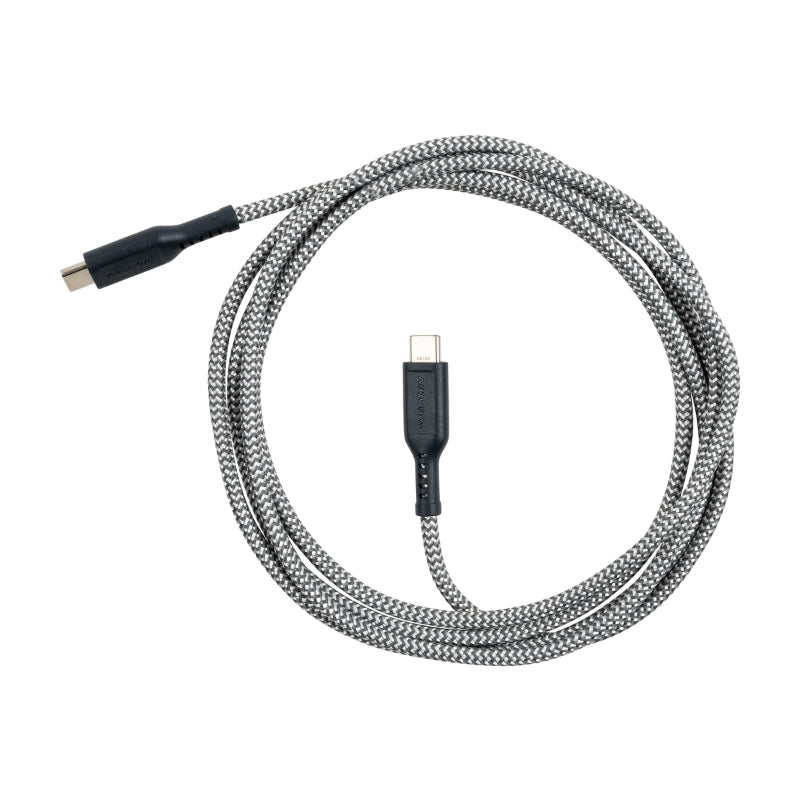 Ventev Braided USB-C to USB-C Cable 1.8M (6ft) - Fast Charging & Data Sync for Phones, Laptops & Tablets - Perfect for Home, Office & Travel