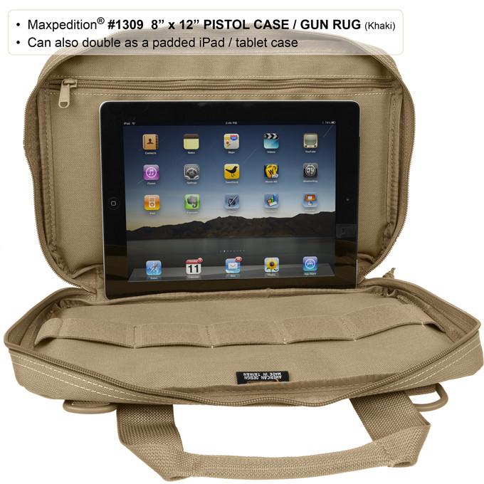 8x12 Padded Pistol Case - Heavy Duty Gun Rug for Handgun Protection | Perfect for Range, Travel & Storage (Black)