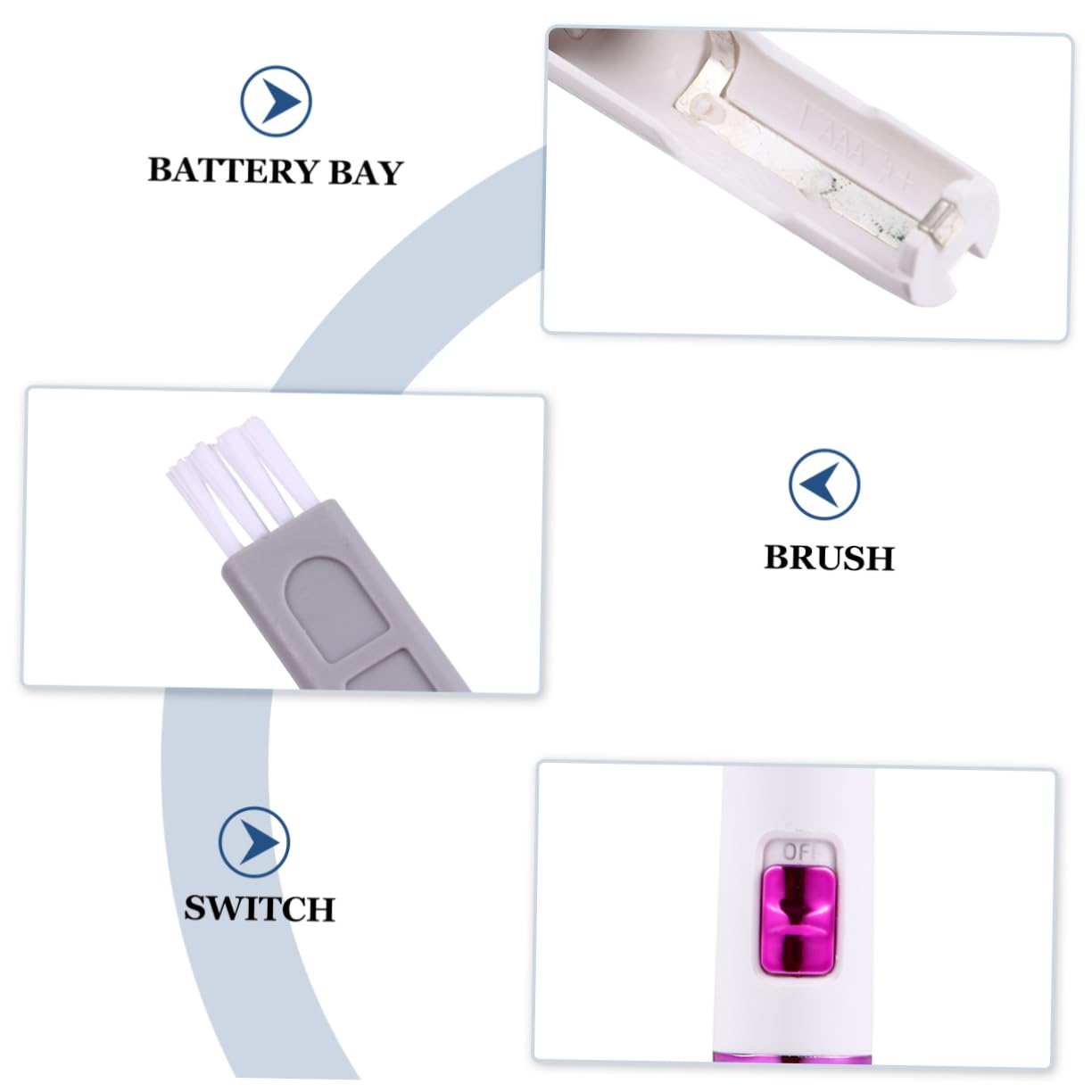 Electric Nose Hair Trimmer & Facial Hair Remover for Men - Painless Micro Epilator AE851 (Pink) - Perfect for Travel, Grooming & Personal Care