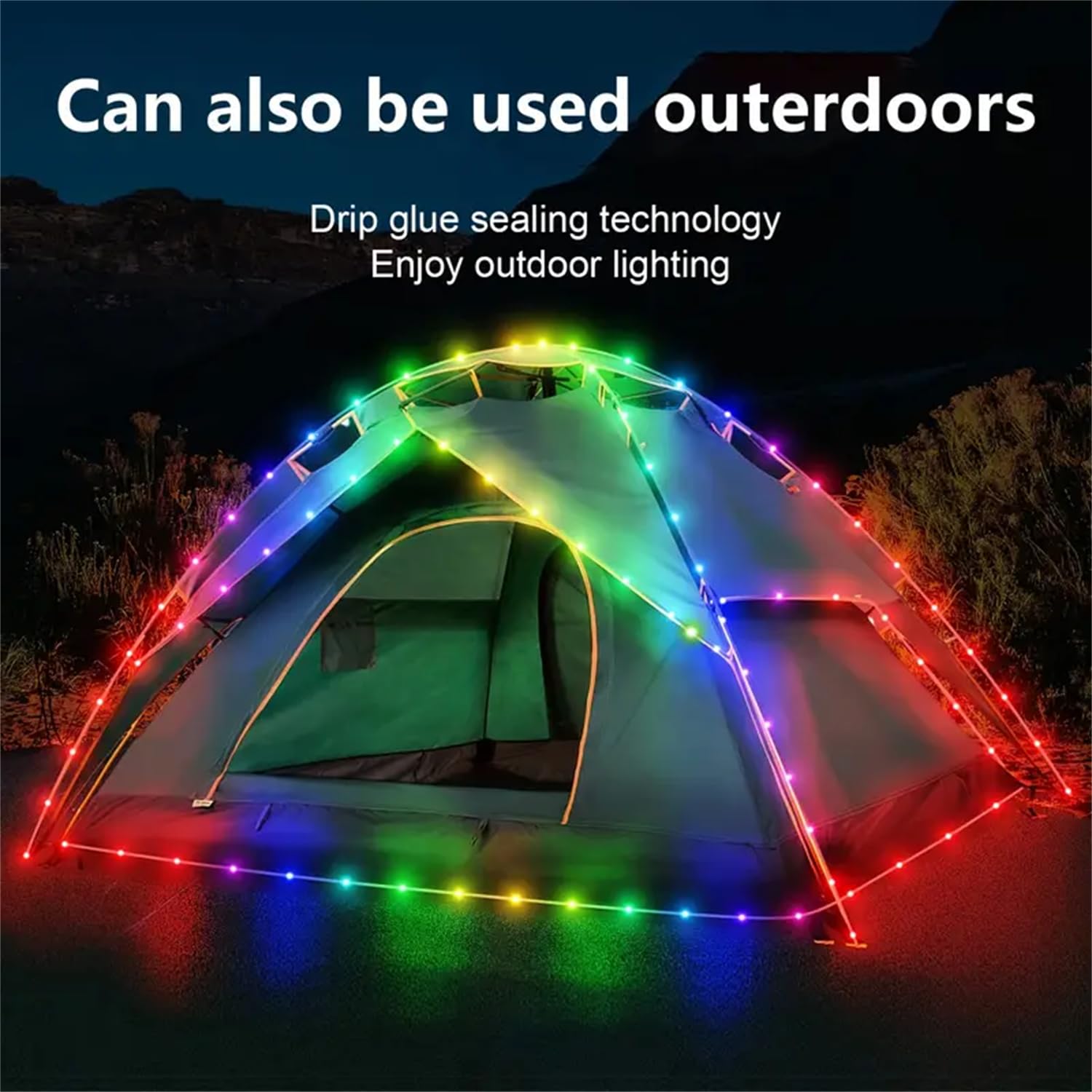 32.8FT 100 LEDs Smart RGB Fairy String Lights with Remote & APP Control - Waterproof Outdoor Rope Lights for Christmas, Halloween, Bedroom, Deck & Party Decorations - Perfect for Indoor/Outdoor Holiday Lighting, Garden Parties, and Home Ambiance