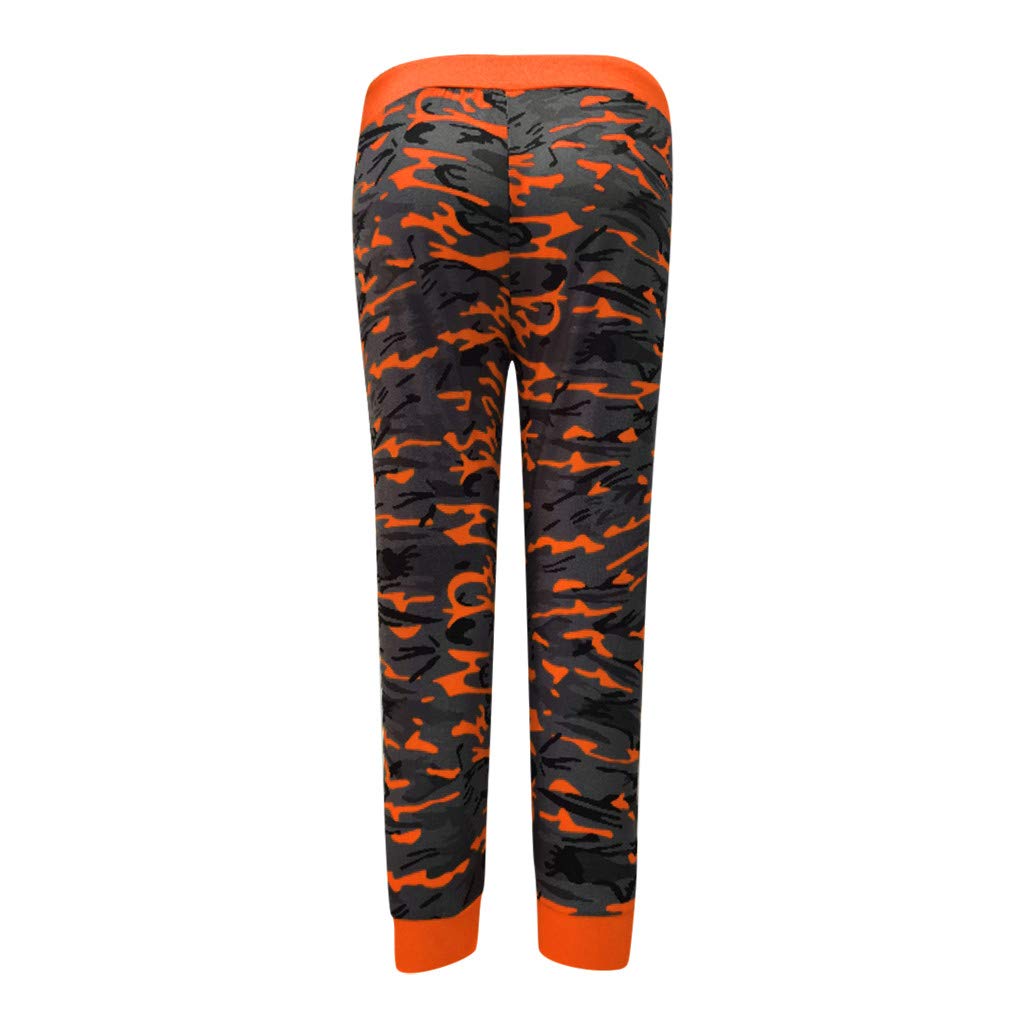 ZDJSW Women's Camouflage Print Yoga Pants - High Waisted Stretchy Cropped Leggings for Workout, Running & Casual Wear