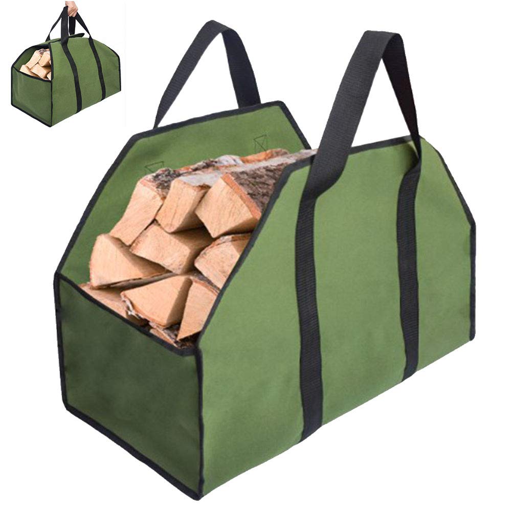 YAOBAO Extra Large Canvas Firewood Carrier Bag - 24