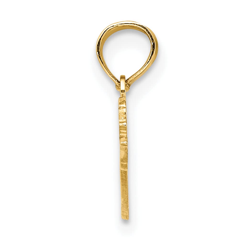 14k Yellow Gold Swimmer Charm Pendant for Women - Perfect for Necklaces, Bracelets & Gifts for Swimmers, Athletes & Water Sports Lovers