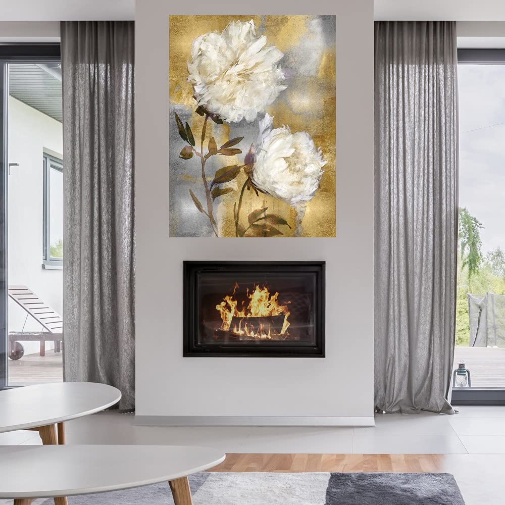 Tania Bello Shimmer Canvas Wall Art - 42x56 Inch Fine Art Painting for Living Room, Bedroom, Office Decor - Ready to Hang Stretched Canvas - Modern Home & Business Wall Decor for Relaxing Spaces