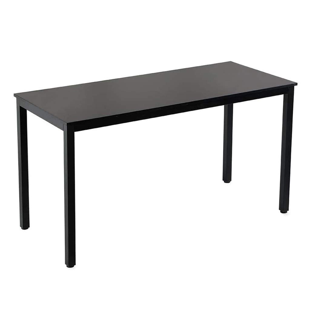 Modern Simple Study Computer Desk for Home Office & Writing - Black (BKS) | Small PC Table for Work & Study