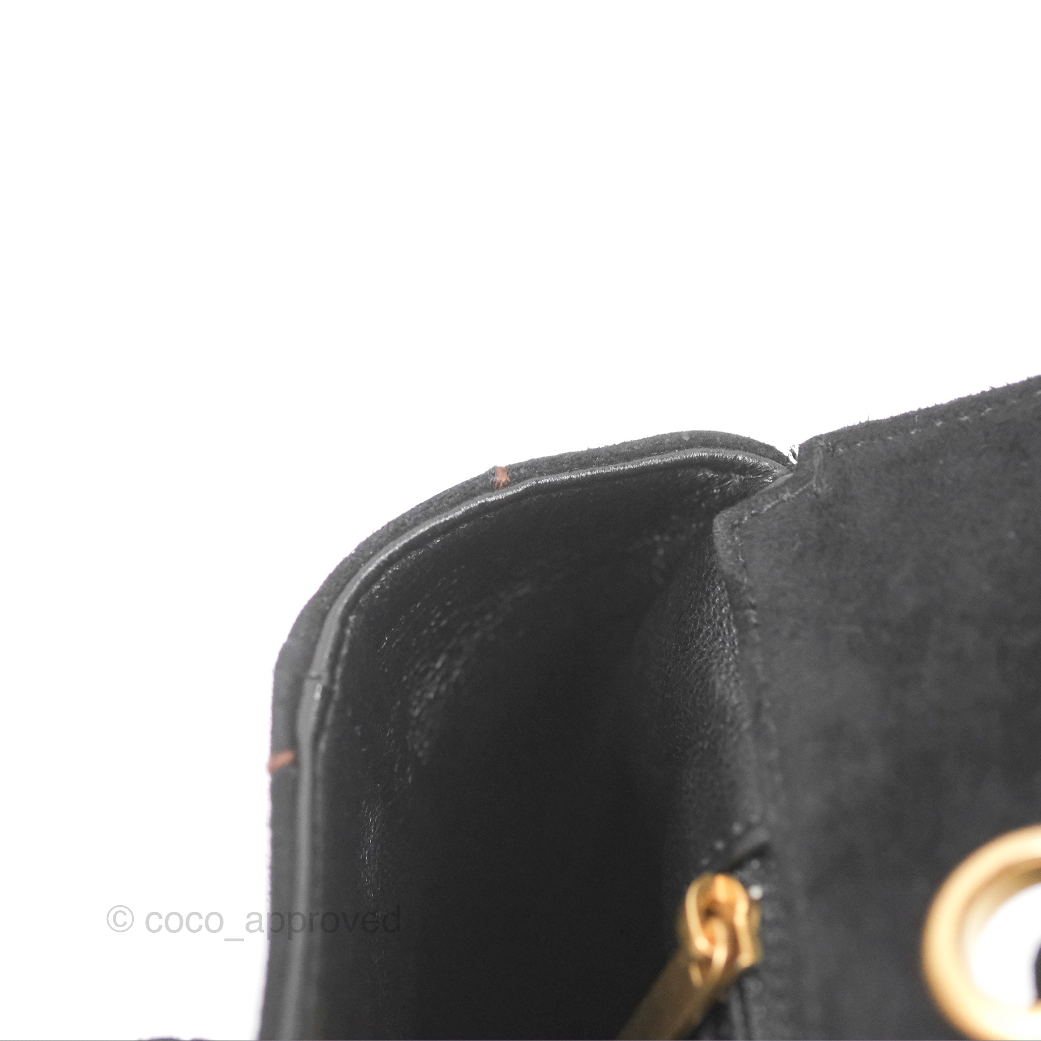 Chanel Classic Flap Bag in Black Suede with Gold-Tone Hardware - Luxury Handbag for Women, Perfect for Evening Events & Special Occasions