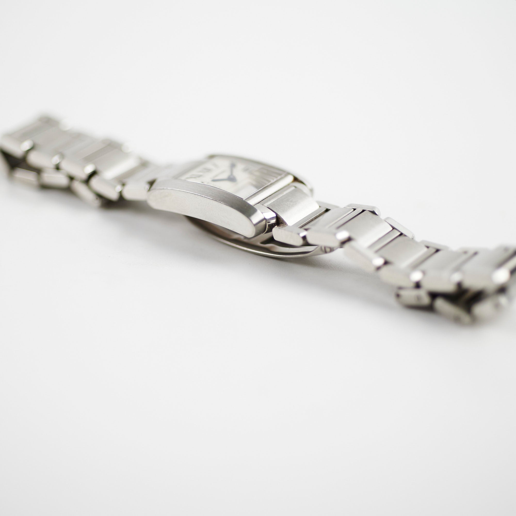 Cartier Tank Francaise Small Quartz Watch for Women - Luxury Gold-Tone Stainless Steel Dress Watch - Perfect for Business, Formal Events & Everyday Elegance
