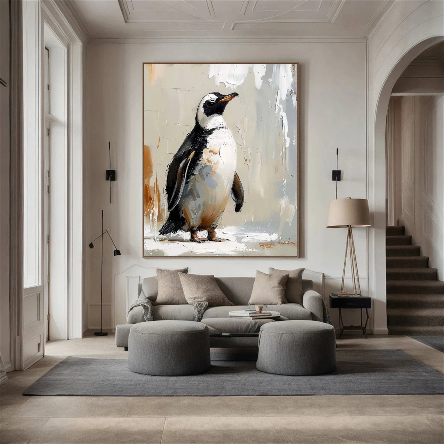 Animal Art Painting #AP120 - Handmade Wildlife Canvas Art for Home & Office Decor | Perfect for Living Room, Bedroom, or Gift