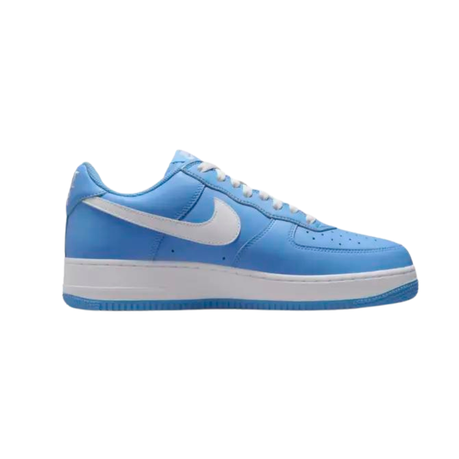 Nike Air Force 1 Low '07 Retro Sneakers - University Blue, White & Metallic Gold Colorway | Men's Basketball Shoes for Casual Wear & Street Style