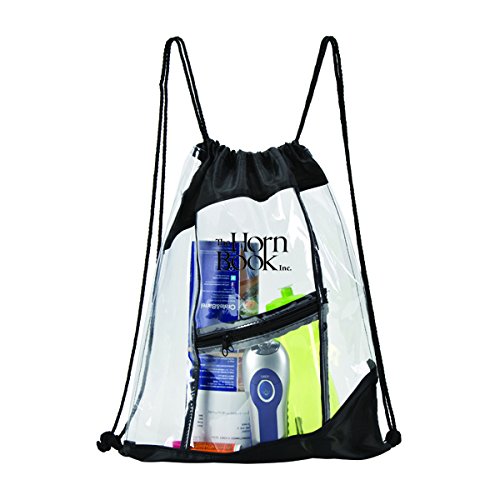Waterproof Clear Drawstring Backpack for Swimming, Beach & Travel - Lightweight Durable Sport Cinchpack for Gym, Hiking & Outdoor Activities