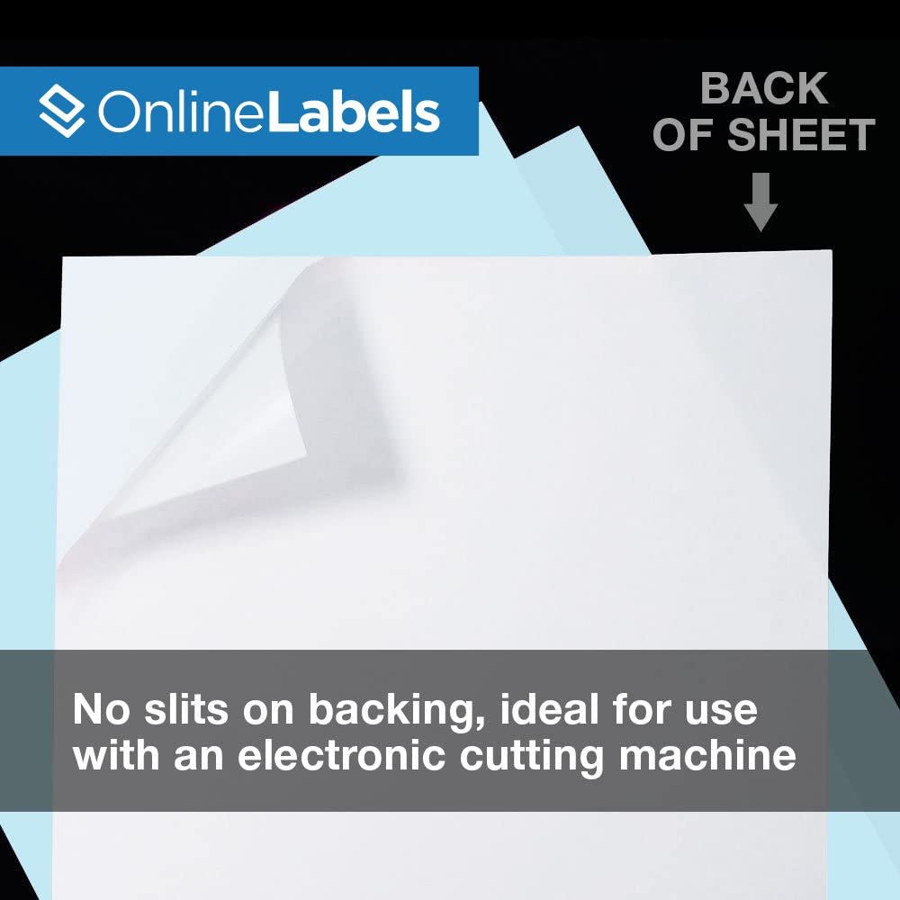 Premium Pastel Blue Sticker Paper - 100 Sheets 8.5