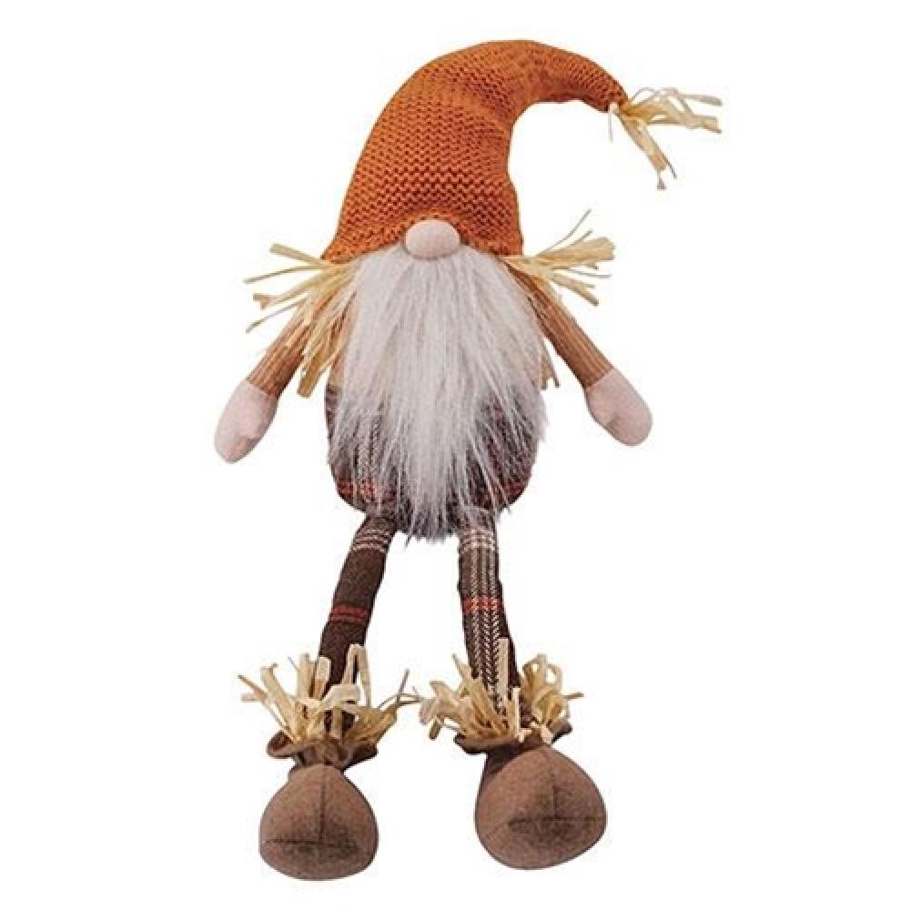 Harvest Gnome Plush Toy with Dangling Legs - Adorable Fall Decor for Home, Office, or Gift Giving