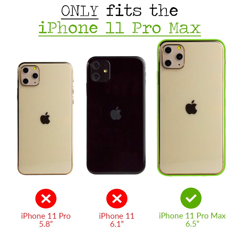 Military Grade Rugged iPhone 11 Pro Max Case - Shockproof Two-Piece Protective Cover with Custom License Plate Design - Perfect for Outdoor Adventures, Construction Work & Everyday Protection
