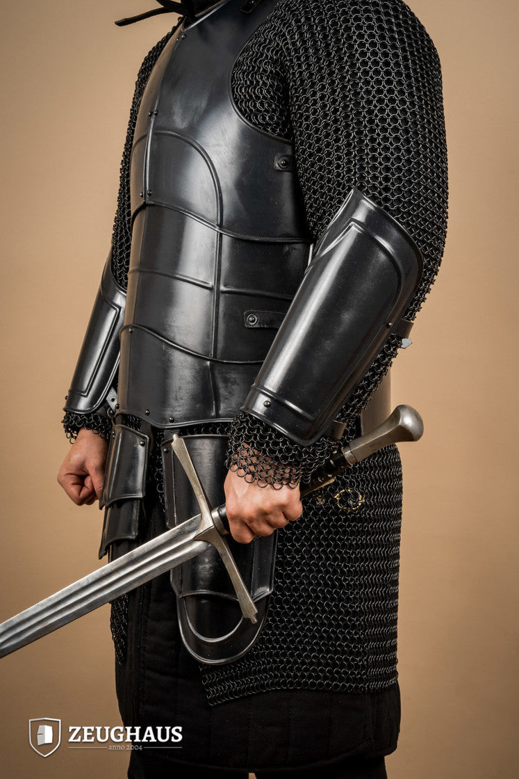 Premium Burnished Warrior Bracers - Durable Medieval Armor for LARP, Cosplay & Renaissance Fairs