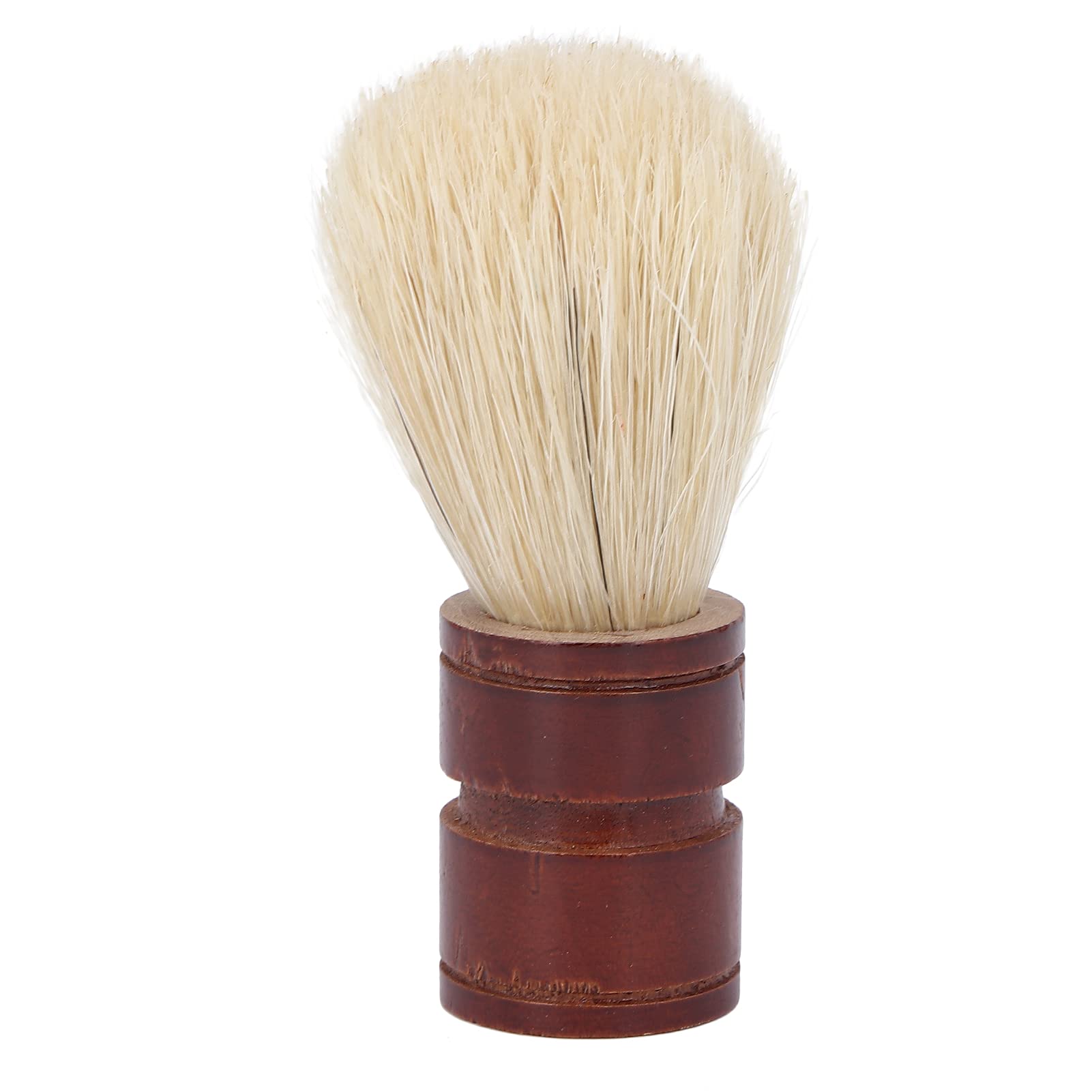Premium Men's Shaving Brush with Wooden Handle - Ergonomic Beard & Mustache Styling Brush for Home or Salon Use - Portable Grooming Essential for Wet Shaving & Beard Care