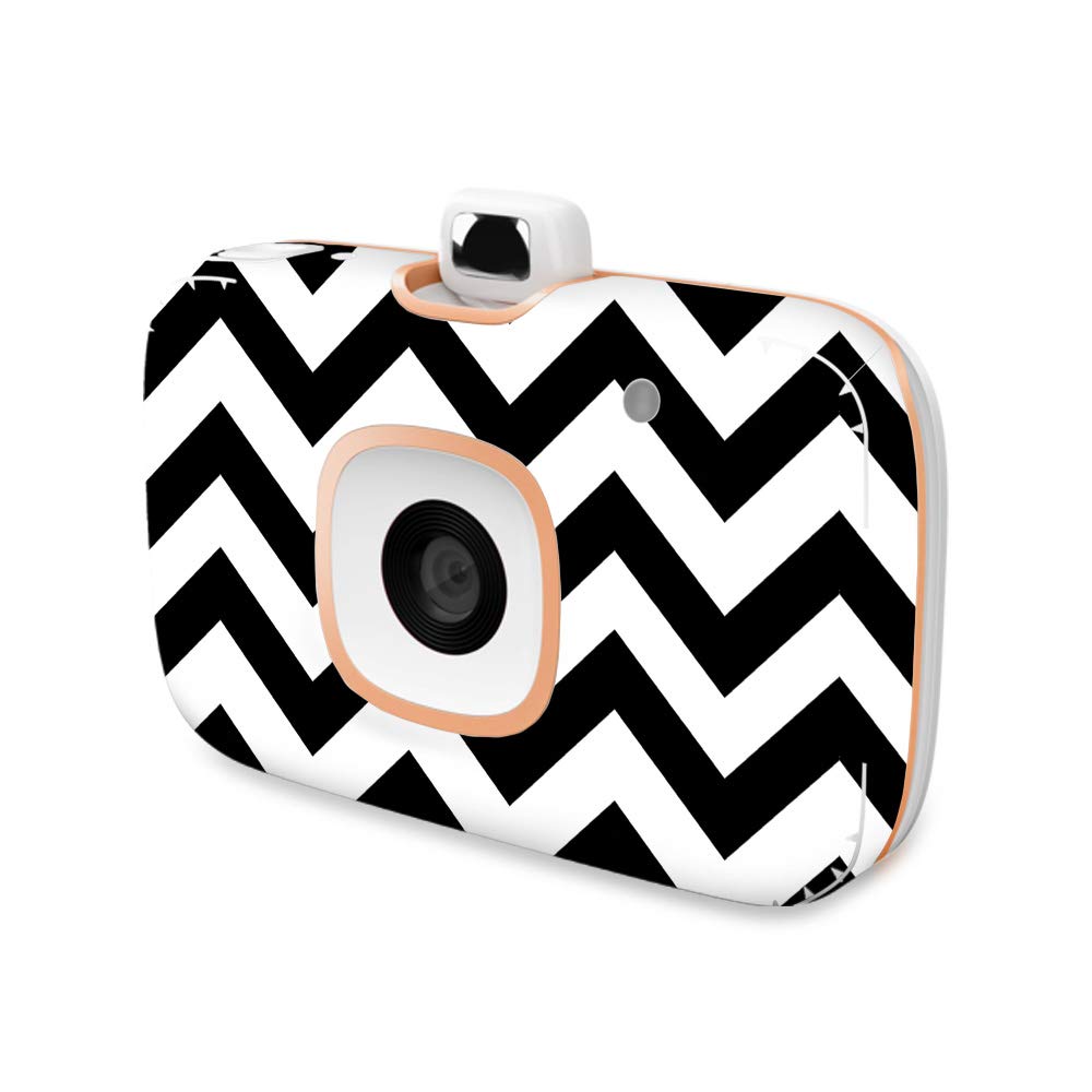 MightySkins Vinyl Decal Wrap Cover for HP Sprocket 2-in-1 Photo Printer | Black Chevron Design | Protective & Durable Skin | Easy to Apply & Remove | Made in USA | Perfect for Home, Office & Travel Use
