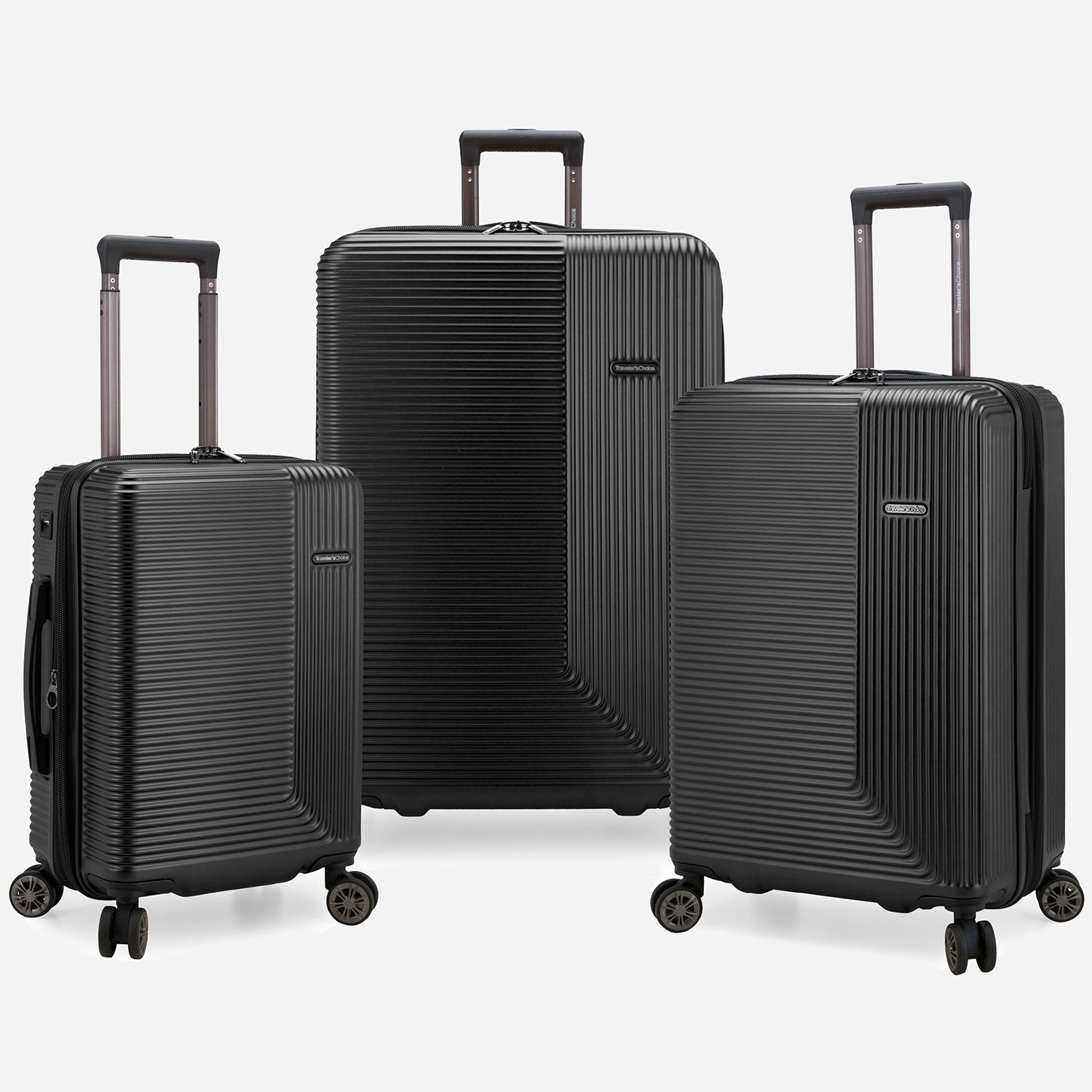 Ember 3-Piece Lightweight Luggage Set with Spinner Wheels - Perfect for International Travel & Business Trips