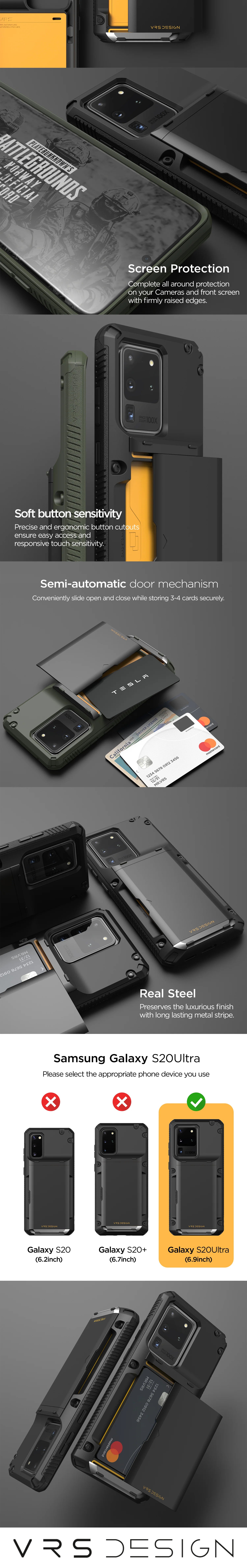 Samsung Galaxy S20 Ultra Case - Damda Glide Pro Protective Cover with Shockproof & Anti-Scratch Design | Perfect for Outdoor Activities, Travel & Daily Use