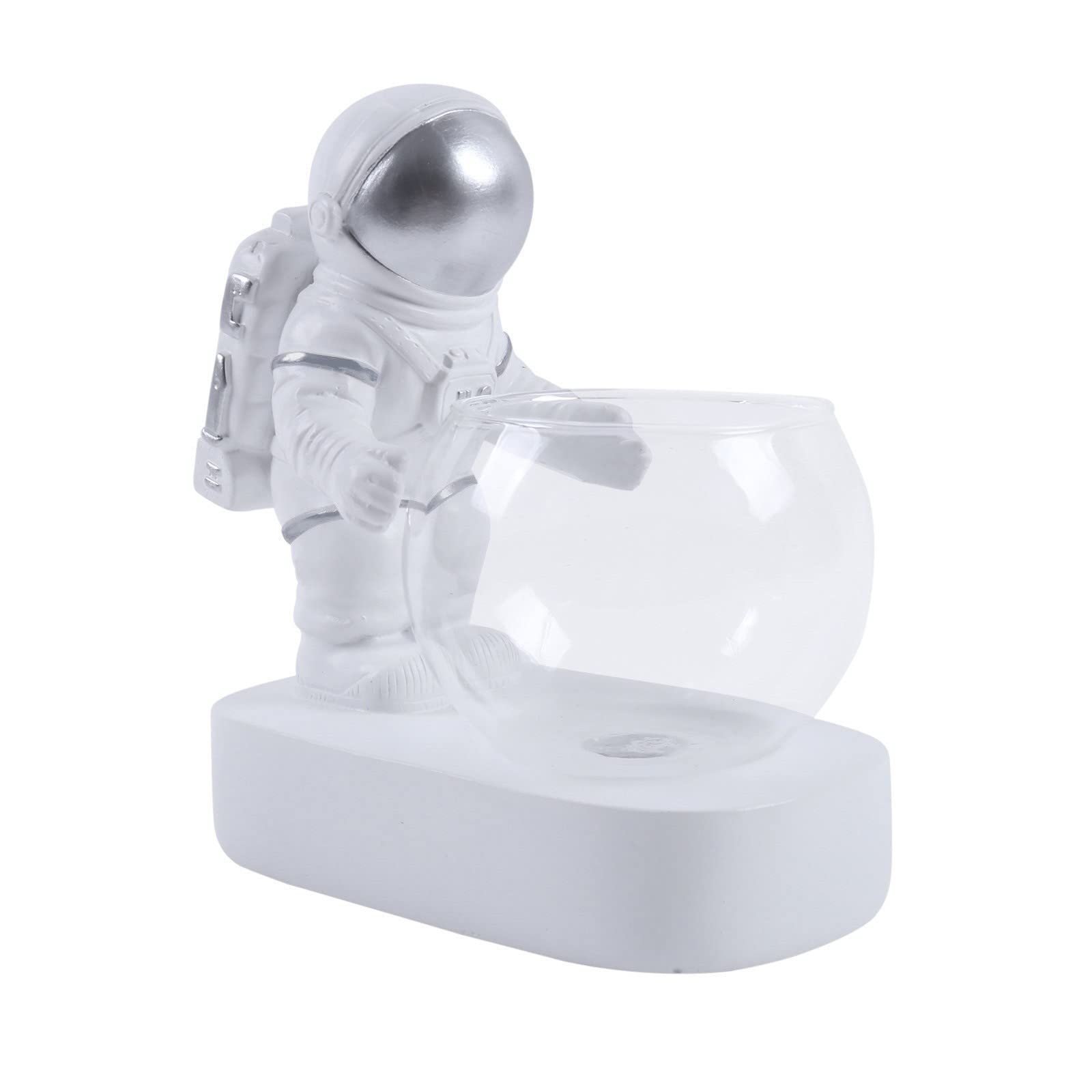 Boddenly Glass Vase - Astronaut & Diver Hydroponic Decor for Desktop, Space-Themed Christmas Tree Ornaments - Perfect for Home Office Decor, Unique Gift Idea (Size A)