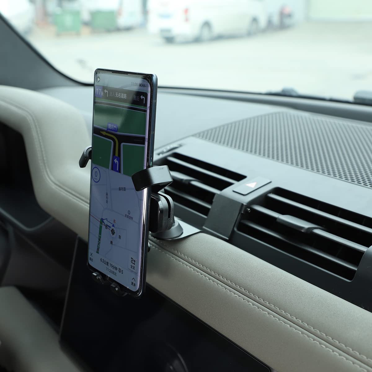 Premium Aluminum Car Phone Holder for Land Rover Defender 90/110/130 (2020-2023) - TINKI Dashboard & Center Console Mobile Stand | Perfect for GPS Navigation & Hands-Free Driving