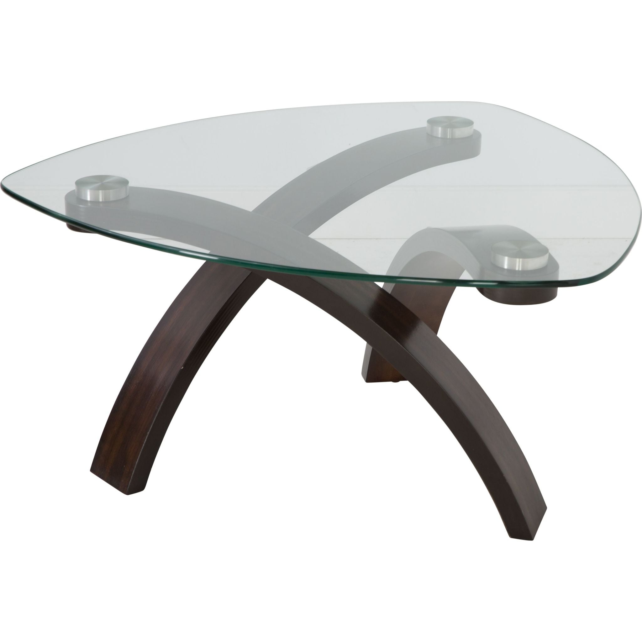 Allure Modern Coffee Table in Hazelnut Finish - Stylish Living Room Centerpiece for Home Decor
