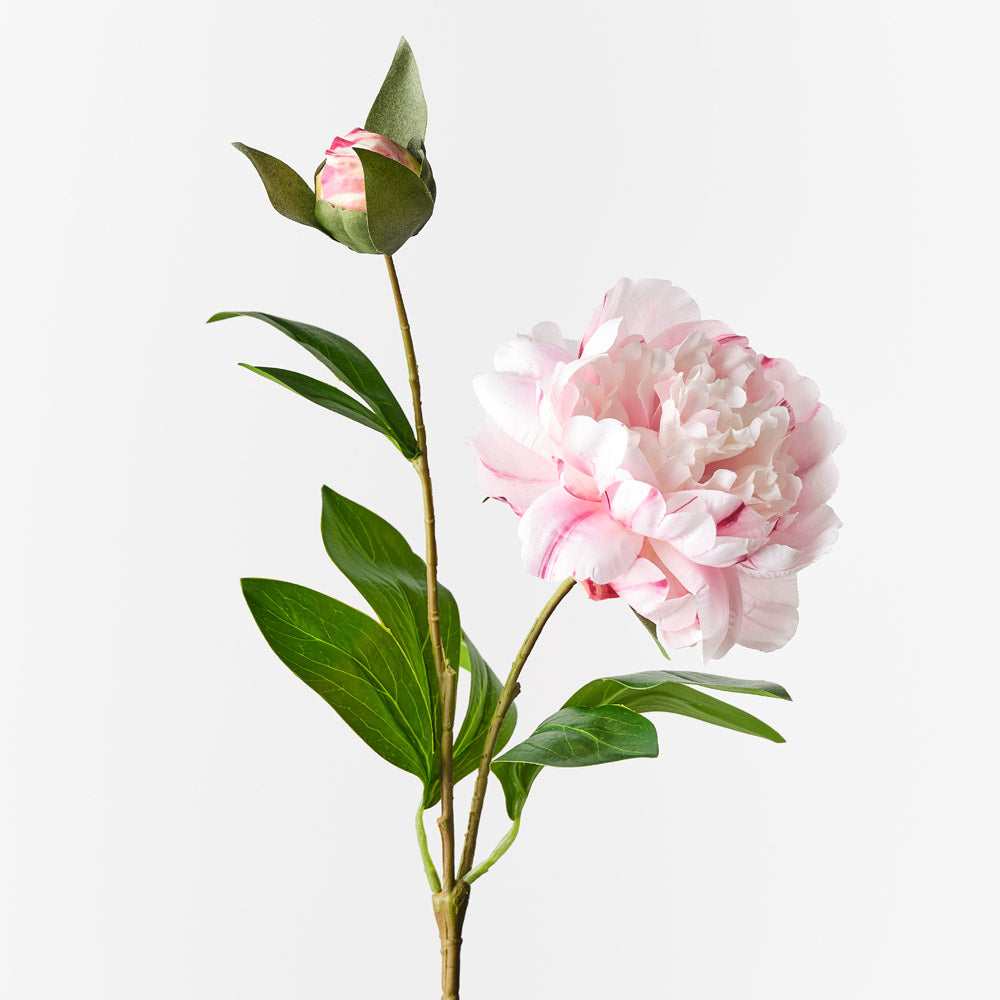 Light Pink Peony Floral Spray - Elegant Home Decor for Weddings, Parties & Room Styling