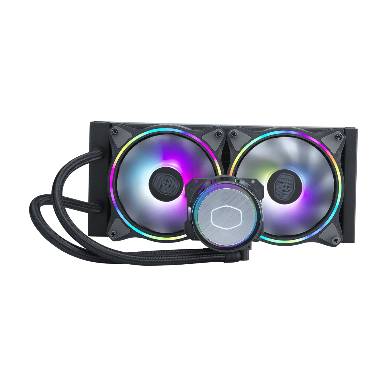Cooler Master ML240 Illusion 240mm RGB AIO Liquid CPU Cooler - High Performance Cooling for Gaming PC, Workstation, and Overclocking | Dual Chamber Pump | Addressable RGB Lighting | Easy Installation