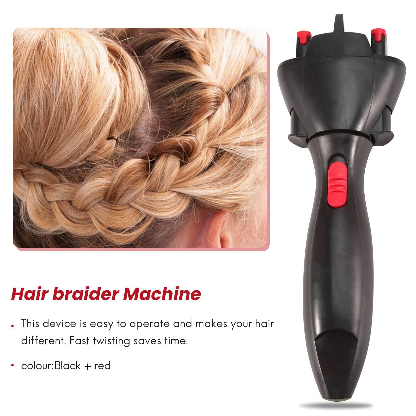 Automatic Electric Hair Braider Machine - Cordless Twist Knitting Device for DIY Hairstyles, Perfect for Home, Salon & Travel Use