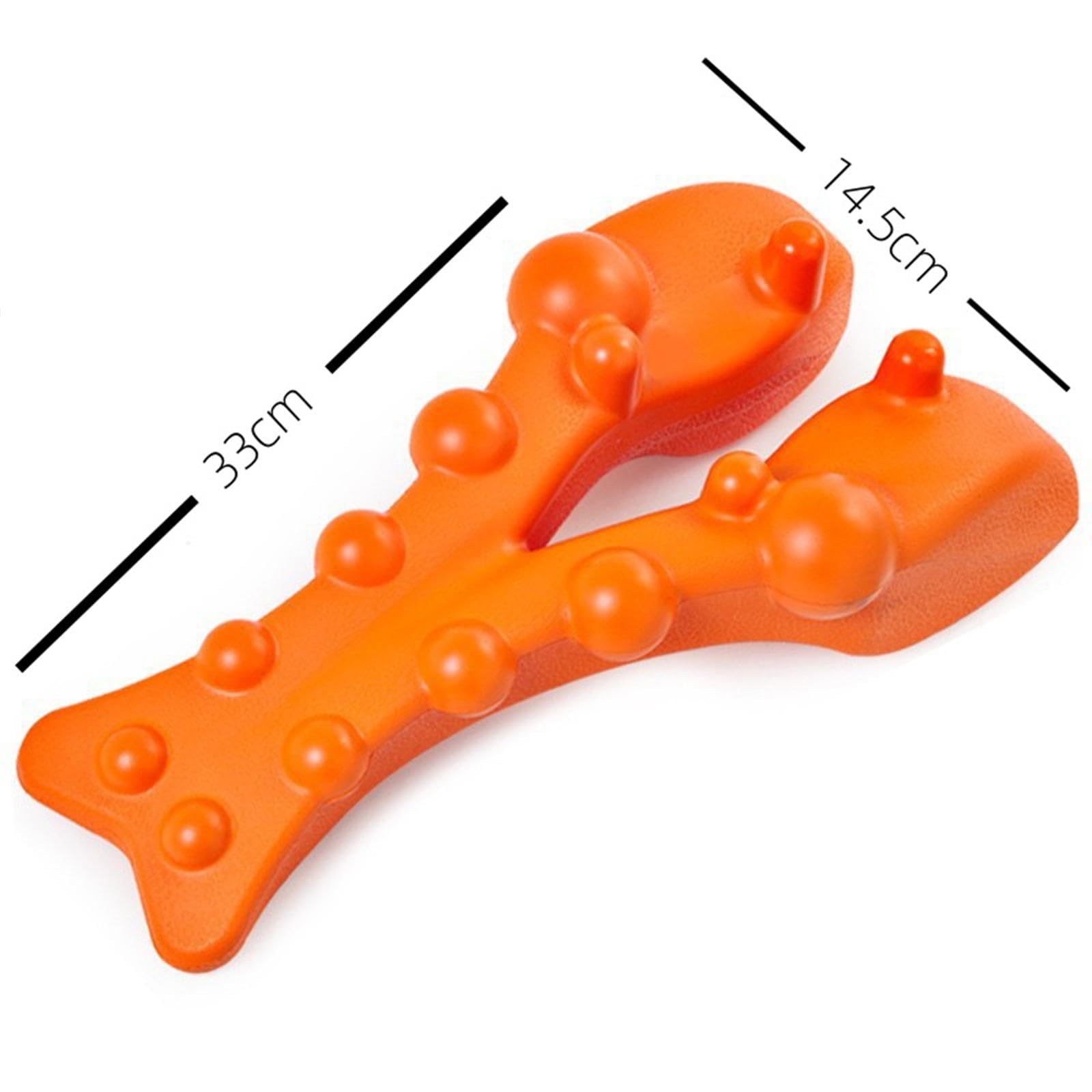 Amagogo 2-Point Back Massager for Upper Back & Trapezius - Neck & Shoulder Pain Relief - Portable Massage Tool for Carpet, Yoga, Floor - Perfect for Men & Women - Use at Home, Office, or Gym