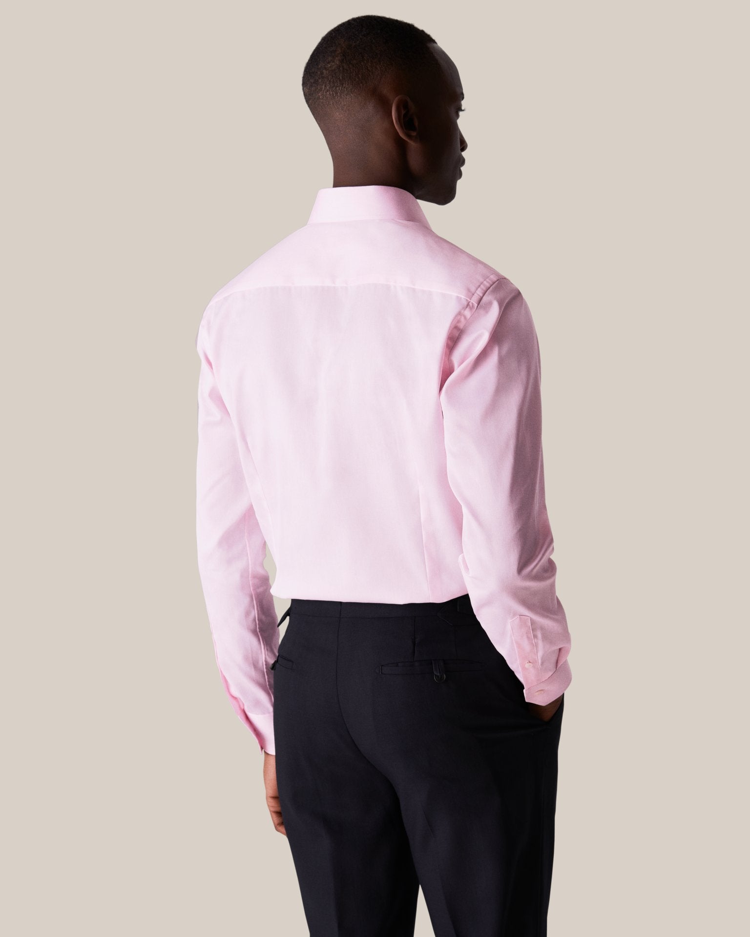 ETON Men's Light Pink Plain Button-Down Shirt | Contemporary Fit | Casual & Business Wear | Perfect for Office, Dates & Special Occasions
