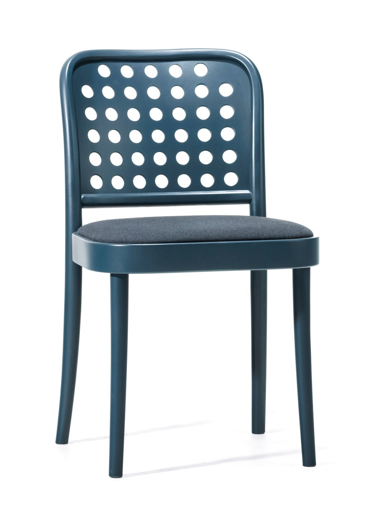 822 Bentwood Side Chair with Upholstered Seat by Ton - Modern Dining Chair for Kitchen, Restaurant & Office Use