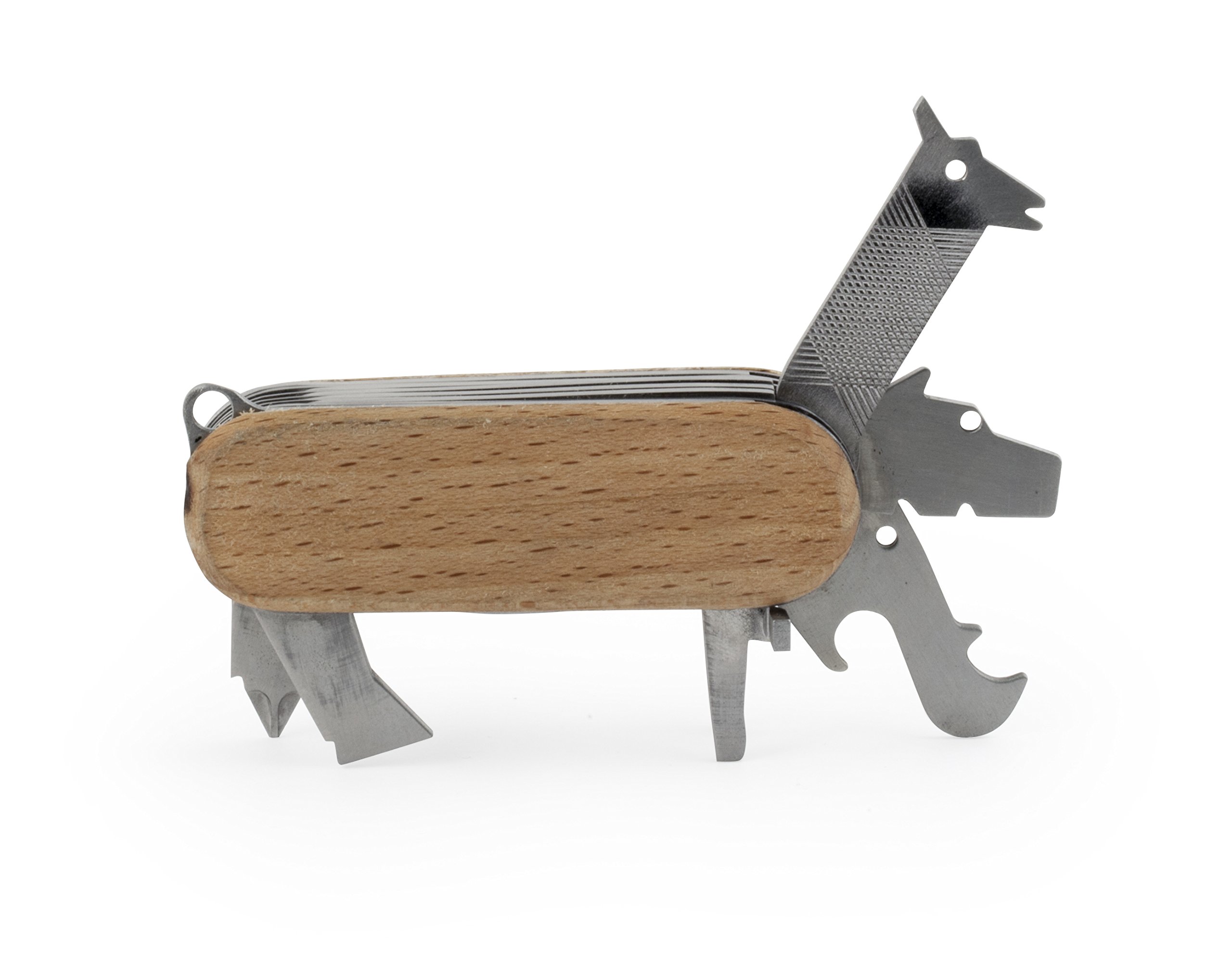 Kikkerland Animal Multi Tool - Compact & Versatile Pocket Tool for Camping, Hiking, and Everyday Carry (CD62)