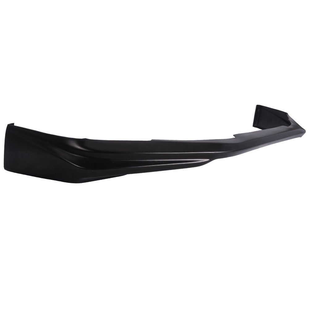 IKON MOTORSPORTS Front Bumper Lip Spoiler - Black PU Chin Spoiler Add-On for 2013-2015 Honda Civic (Ikon Style) | Enhances Aerodynamics & Sporty Look for Street Racing & Car Shows