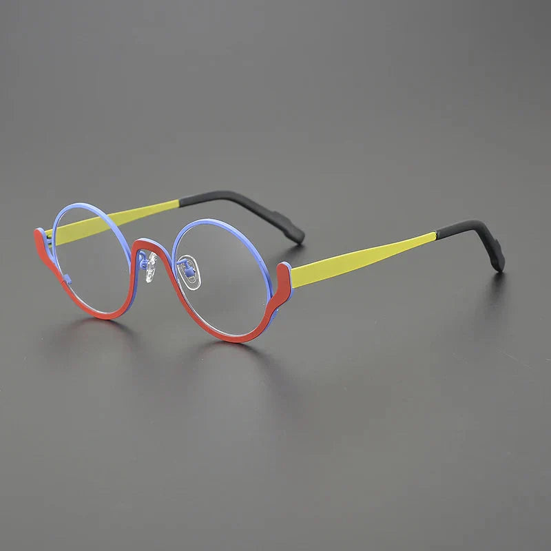 Ollie Small Round Titanium Glasses Frame - Lightweight & Durable Eyewear for Men & Women | Perfect for Reading, Driving & Fashion Accessories