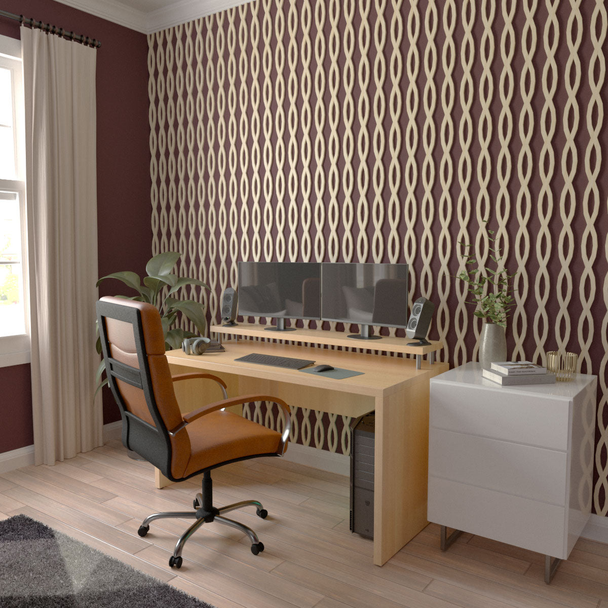 Rakaia Adjustable Wood Slat Wall Kit - Modern DIY Acoustic Panel for Home & Office Decor - Perfect for Living Rooms, Bedrooms, and Workspaces