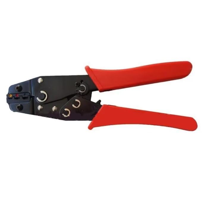 Professional Hand Crimping Tool Kit with Cable Cutter & 4 Replaceable Die Sets (HS-K02C) - Perfect for Electrical Wiring, Network Cables, and DIY Projects