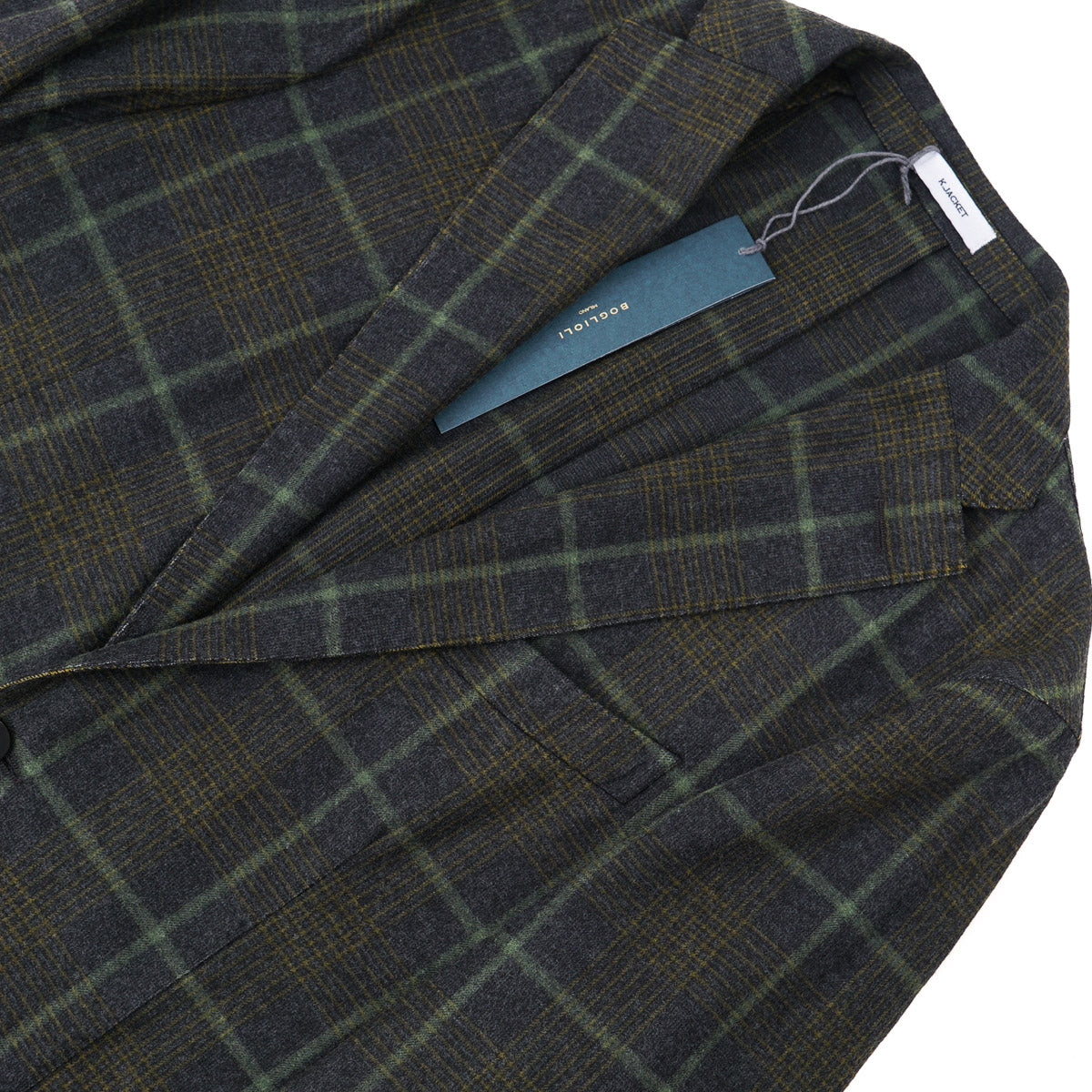 Boglioli Men's Soft Flannel Wool K Jacket - Premium Slim Fit Blazer for Business & Casual Wear | Office, Dinner Date & Special Occasions
