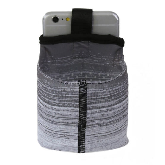 BANJEES Running Armband for iPhone & Smartphone - Gray Blitz - Secure & Adjustable Workout Phone Holder for Jogging, Gym & Fitness Activities