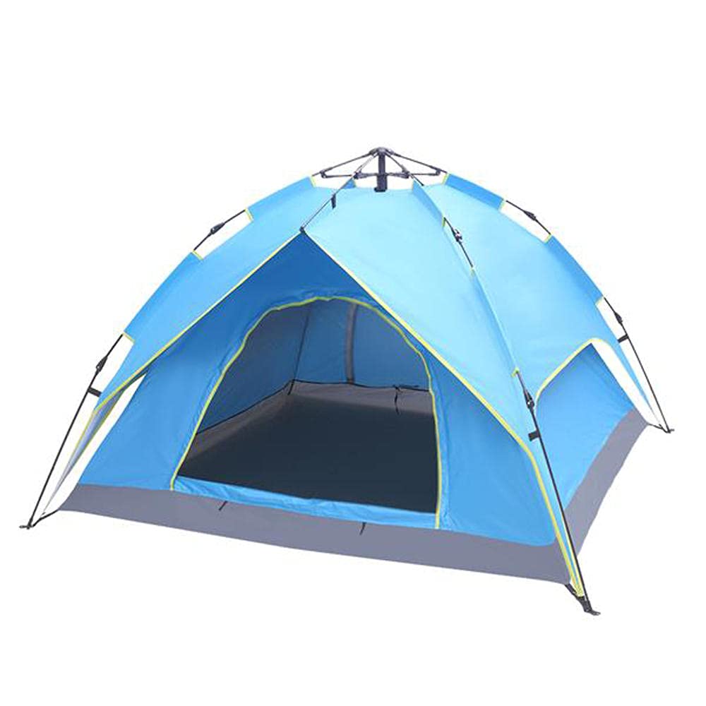 CLEEBAOXP 4-Person Beach Tent Sun Shelter - Instant Portable UV Protection Umbrella for Outdoor, Fishing, Camping, Picnics, Travel & Relaxation - Perfect for Beach, Garden & Party Use - Blue