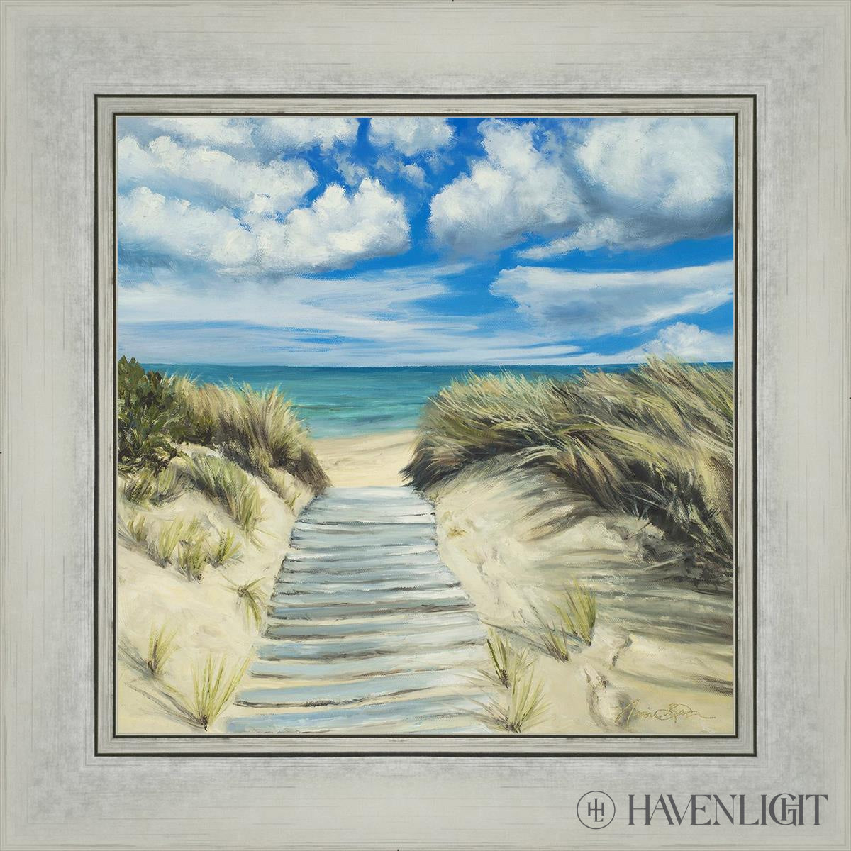 Seaside Decor - Handcrafted Broken Path Mosaic Art Piece for Home & Garden Wall Decor | Perfect for Beach House, Coastal Living Room, or Outdoor Patio