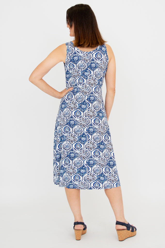 Evangelina Women's Floral Summer Dress - Soft Bamboo Fabric, Breathable & Comfortable - Perfect for Beach Vacations, Outdoor Parties & Casual Wear