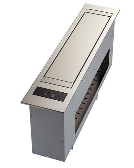 DC54MSB 21-Inch Stainless Steel Built-In Downdraft Range Hood - 300 to 650 CFM Kitchen Ventilation System for Gas & Electric Stoves - Perfect for Modern Open-Concept Kitchens