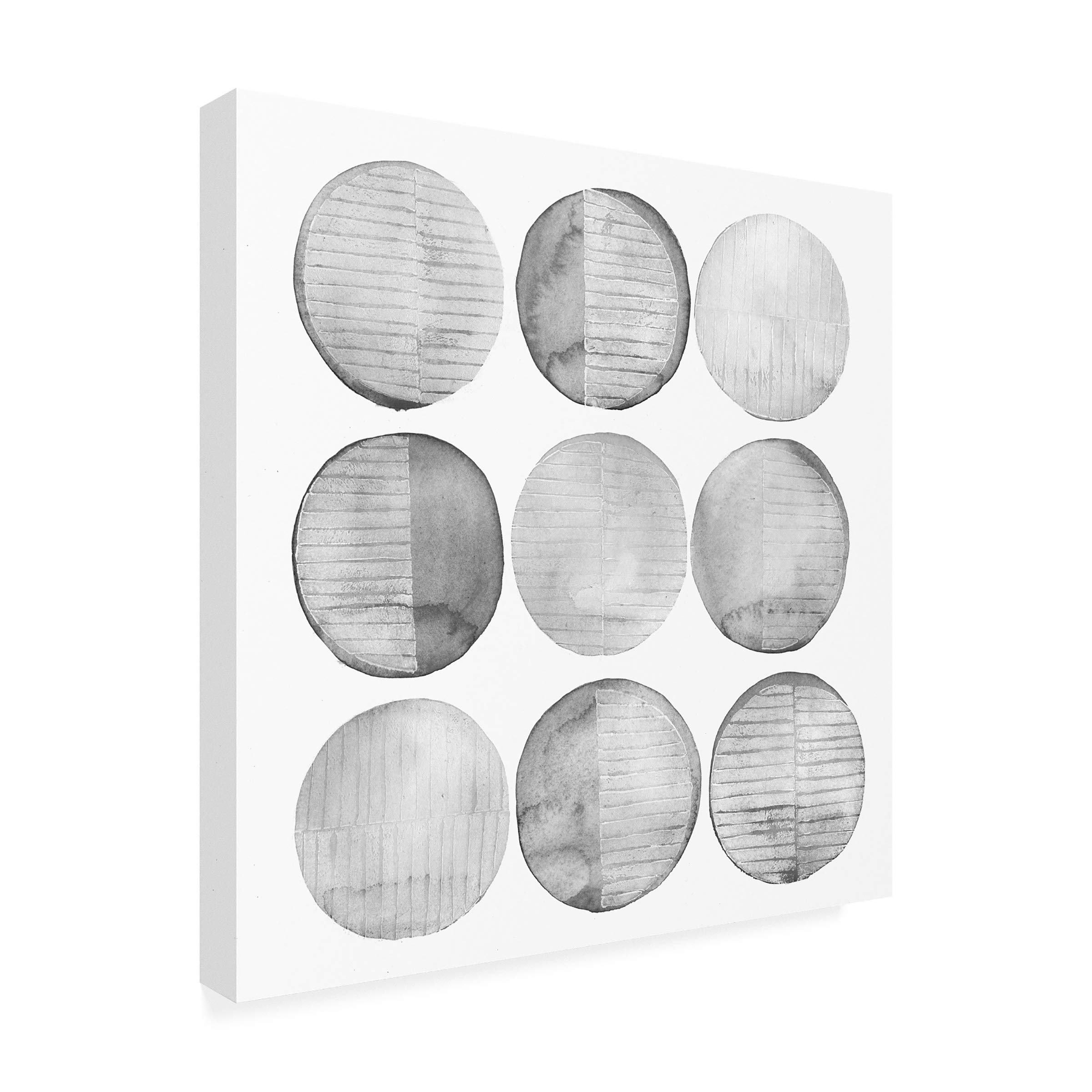 Grace Popp Soft Circles I Abstract Art Print - 18x18 Inch Modern Wall Decor for Living Room, Bedroom & Office
